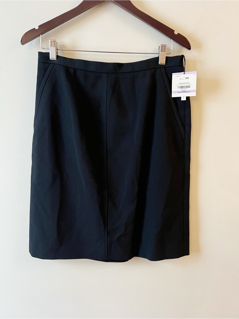 Anne Klein Black A-Line Business Formal Skirt NEW Size 6